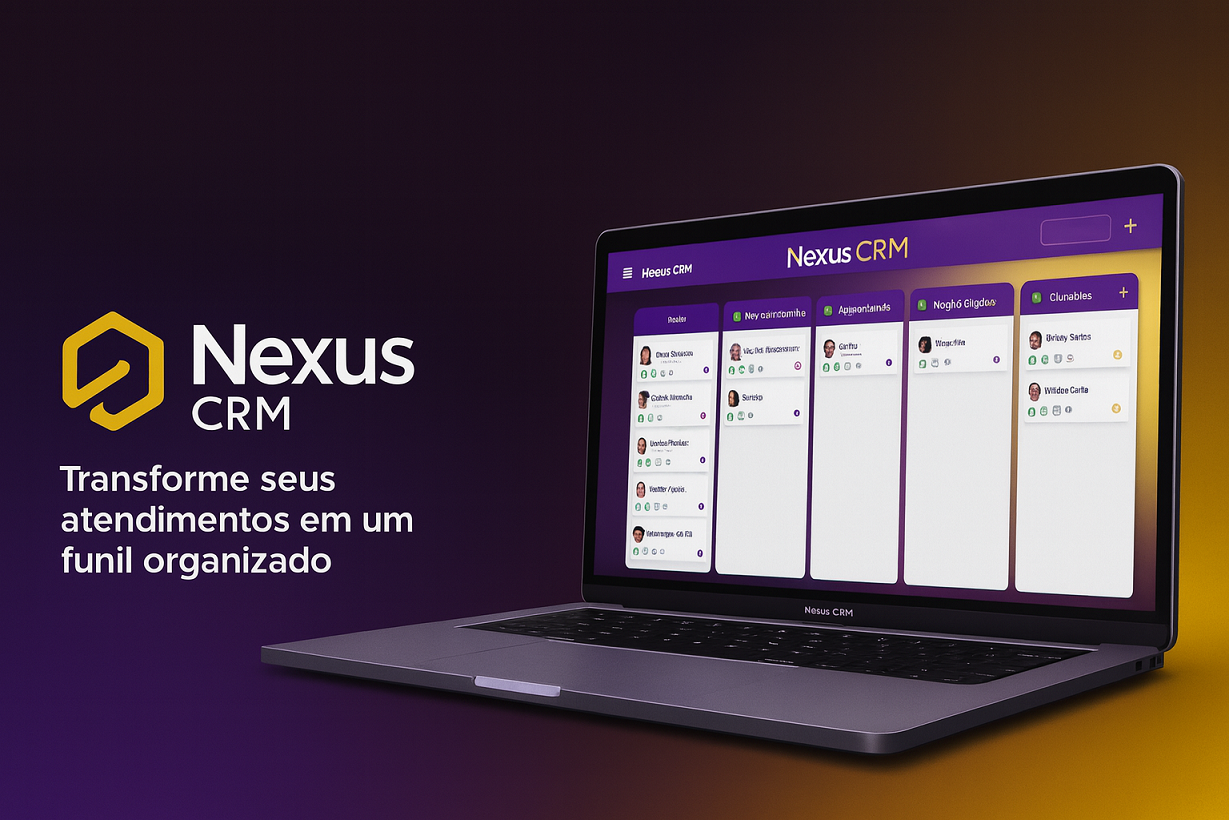 Organize seu <span>atendimento</span> em colunas com o Nexus CRM